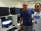 Presidente Adilson Octaviano e o colaborador Eduardo (Departamento de Informática)