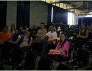 Alunos de Biologia da FESB e da escola Othília no auditório da Sabesp.